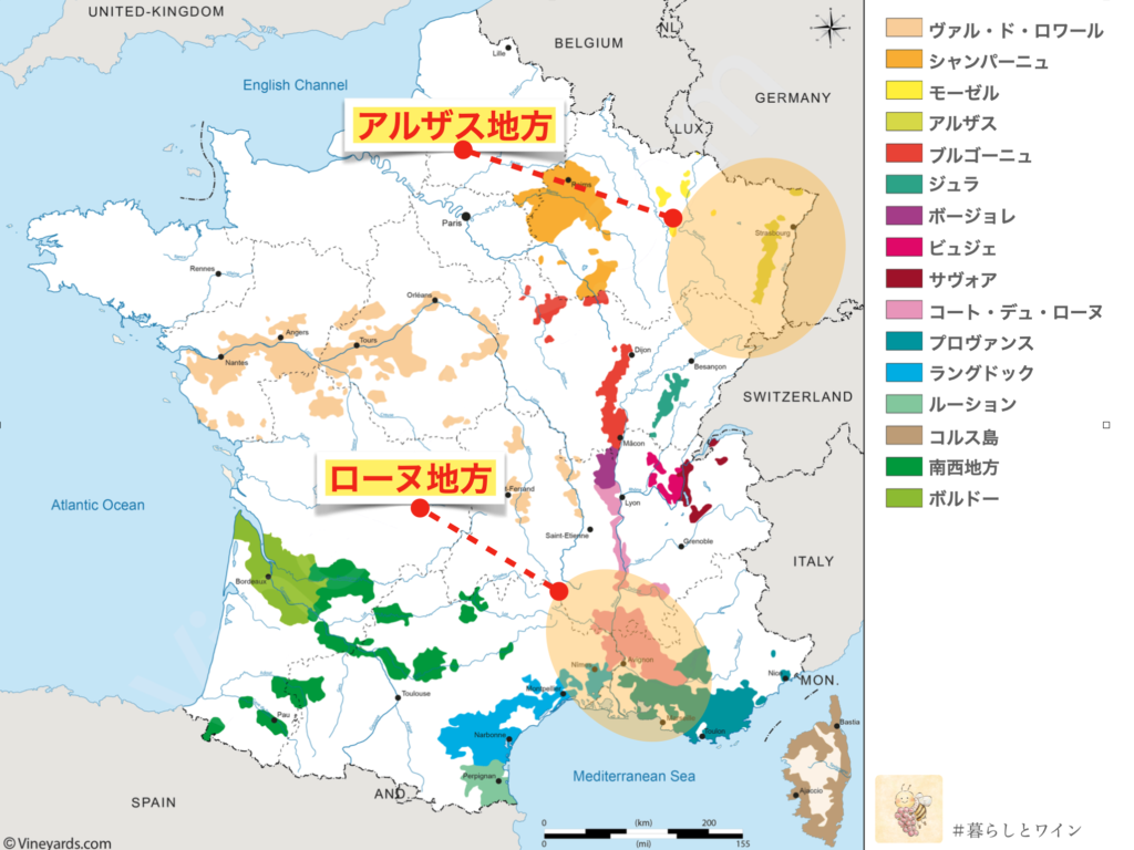 フランス　ミュスカ産地